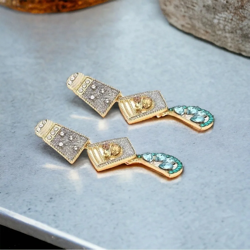 ✨Rhinestone Tequila Time Drop Earrings: Sip, Celebrate, Shine! NWT Tequila Shots